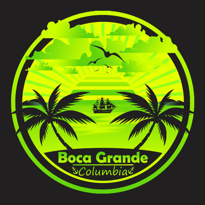 Boca Grande T  Shirt Boca Grande Beach Colombia, Palm Trees Sunset Sum T-Shirt by halvorsonlibby58 | Artistshot