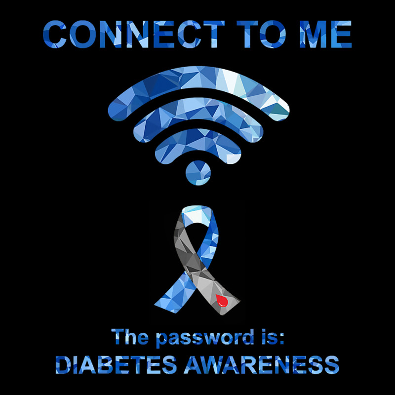 Diabetes Diabetic Connect To Me The Password Is Blue Ribbon 161 Diseas Legging by circularflap | Artistshot