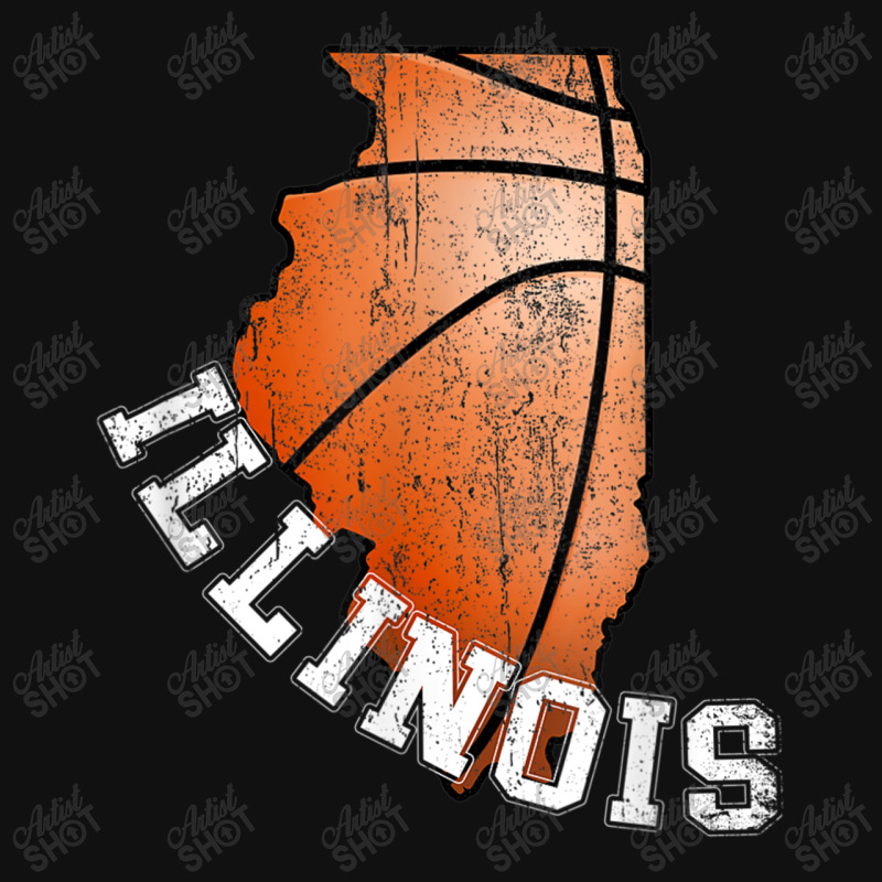 Illinois Is The Fight Illini State. Illinois Il Basketball Baby Bibs by new121 | Artistshot