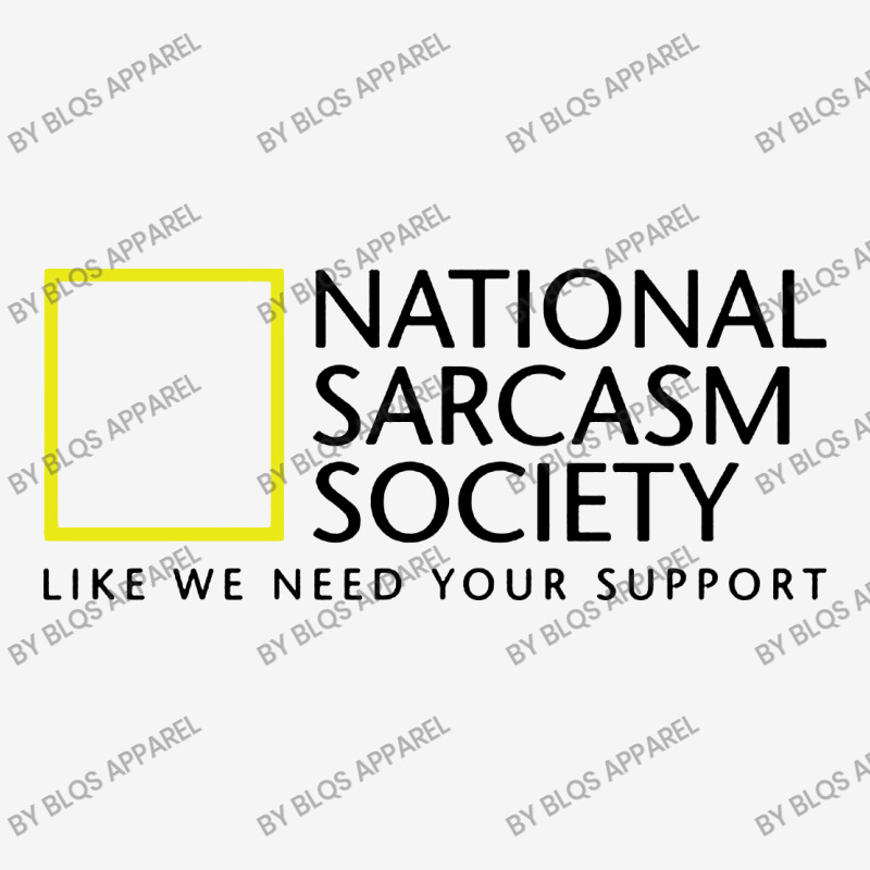 National Sarcasm Society Like We Need Your Support Scorecard Crop Tee by BLQS Apparel | Artistshot