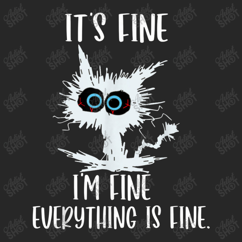 It's Fine I'm Fine Everything Is Fine Funny Cat Teacher Men's T-shirt Pajama Set | Artistshot