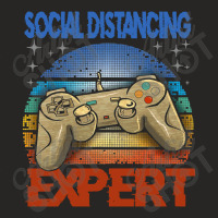 Social Distancing Expert Gaming Ladies Fitted T-shirt | Artistshot