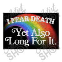 I Fear Death Yet Also Long For It Nihilist Meme Youth Zipper Hoodie | Artistshot