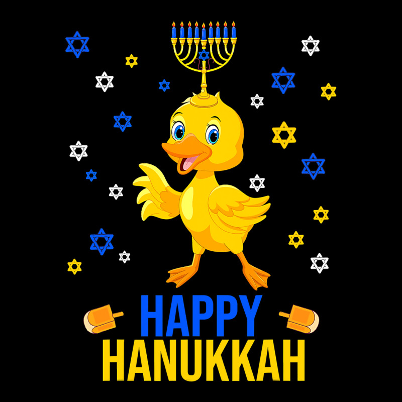 Duck Quack Funny Hanukkah Chanukah Duck Jewish Hebrew Menorah Candles Zipper Hoodie | Artistshot