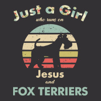 Dog Just A Girl Who Runs On Jesus And Fox Terriers Puppy Pet Paw Vintage Short | Artistshot