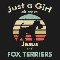 Dog Just A Girl Who Runs On Jesus And Fox Terriers Puppy Pet Paw Hoodie & Jogger Set | Artistshot