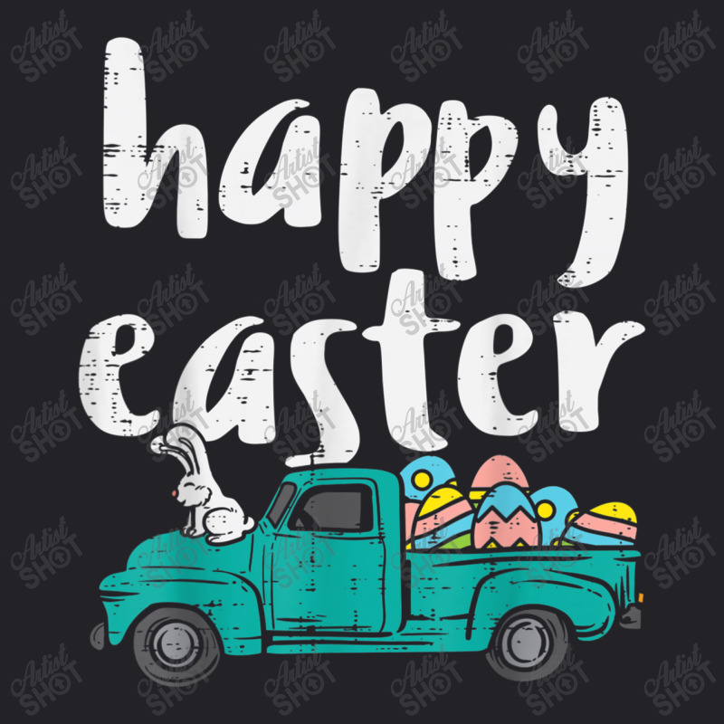 Happy Easter Pickup Truck Bunny Eggs Vintage Men Women Kids T Shirt Youth Tee by CUSER3143 | Artistshot