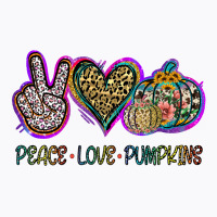 Peace Love Pumkins T-shirt | Artistshot