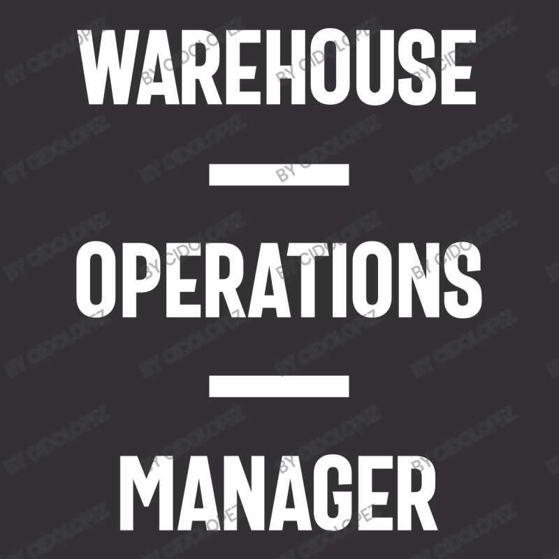 Warehouse Operations Manager Gift Funny Job Title Profession Birthday Vintage Hoodie | Artistshot