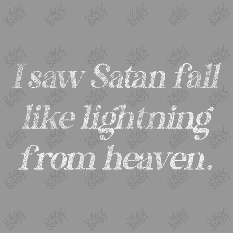 I Saw Satan Fall Like Lightning From Heaven Vintage Typography Design Women's V-Neck T-Shirt by gusjigangkudus | Artistshot