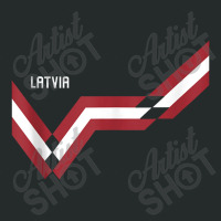 Latvia Flag Funny Latvian Heritage Vintage Latvian Flag Women's Triblend Scoop T-shirt | Artistshot