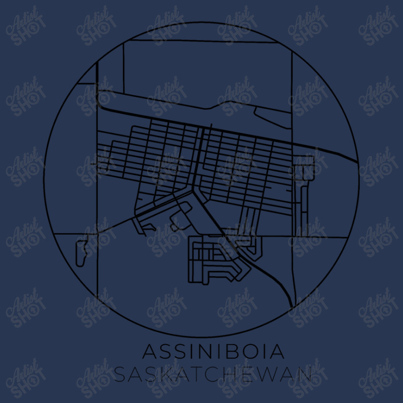 Assiniboia Map Men Denim Jacket | Artistshot