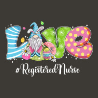 Funny Gnome Bunny Love Registered Nurse Easter Christians T Shirt Bucket Hat | Artistshot