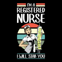 Funny I'm A Registered Nurse I Will Stab You   Rn Nurse Sweatshirt Men's Long Sleeve Pajama Set | Artistshot