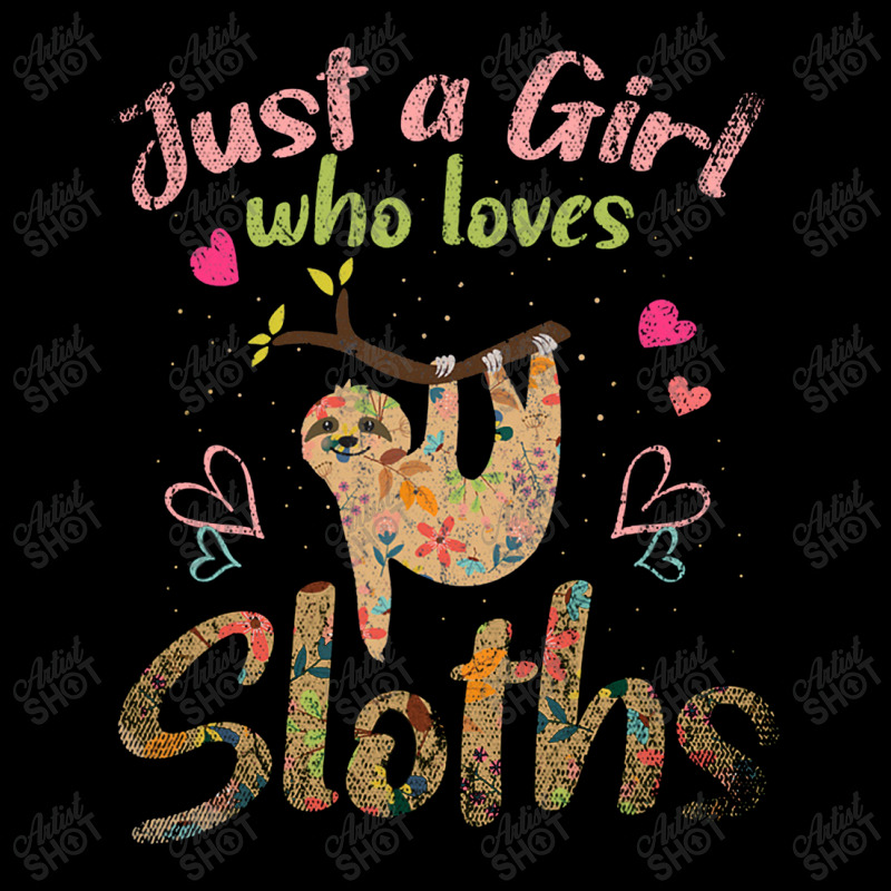 Just A Girl Who Loves Sloths Fleece Short | Artistshot