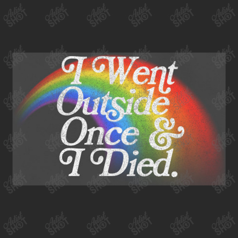 I Went Outside Once & I Died  Nihilist Meme Design Printed hat by gusjigangkudus | Artistshot