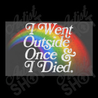 I Went Outside Once & I Died  Nihilist Meme Design V-neck Tee | Artistshot