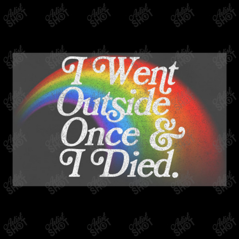 I Went Outside Once & I Died  Nihilist Meme Design V-Neck Tee by gusjigangkudus | Artistshot