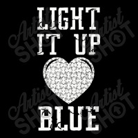 Light It Up Blue Autism Awareness Puzzle Piece Pullover Pocket T-shirt | Artistshot