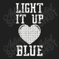 Light It Up Blue Autism Awareness Puzzle Piece Ladies Polo Shirt | Artistshot