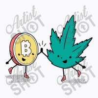 Bitcoin , Weed Funny Cannabis , Cryptocurrency Gift Tee Shir T-shirt | Artistshot