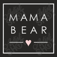 Mama Bear Long Sleeve Tshirt Mother Mom Love Minimal Square Ladies Fitted T-shirt | Artistshot