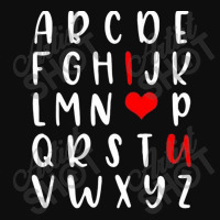 Alphabet   Abc I Love You   Romance Valentine Slog Crop Top | Artistshot