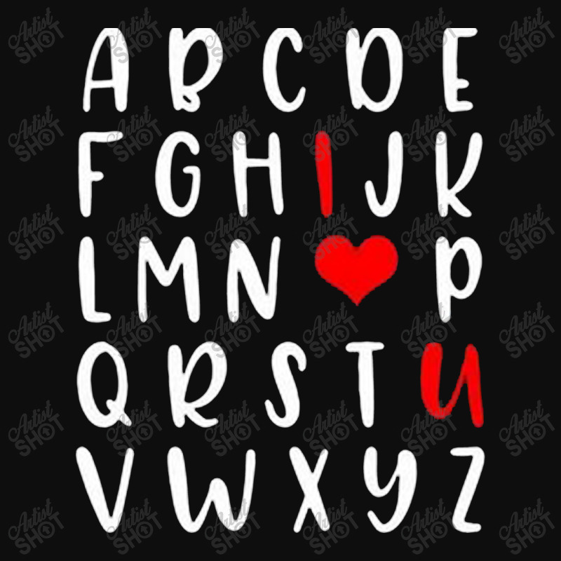 Alphabet   Abc I Love You   Romance Valentine Slog Crop Top | Artistshot