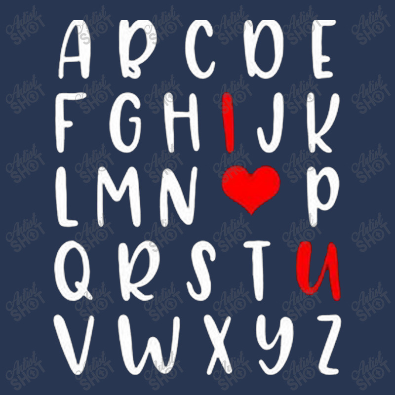 Alphabet   Abc I Love You   Romance Valentine Slog Ladies Denim Jacket | Artistshot