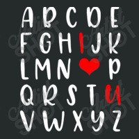 Alphabet   Abc I Love You   Romance Valentine Slog Women's Triblend Scoop T-shirt | Artistshot
