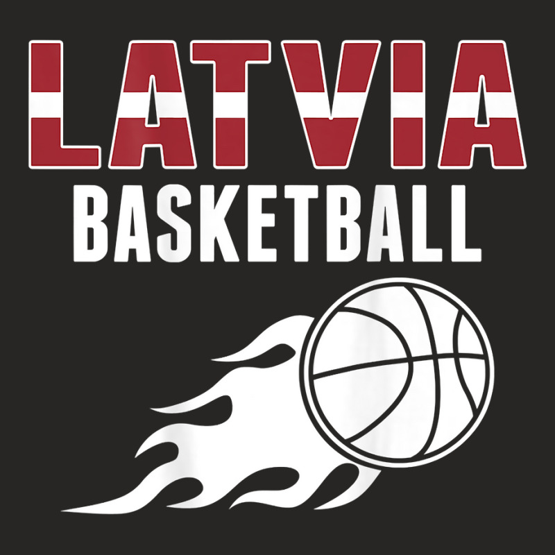 Latvia Basketball Fans Jersey   Latvian Flag Summer Sports T Shirt Ladies Fitted T-Shirt by tamarogbbrazee4 | Artistshot