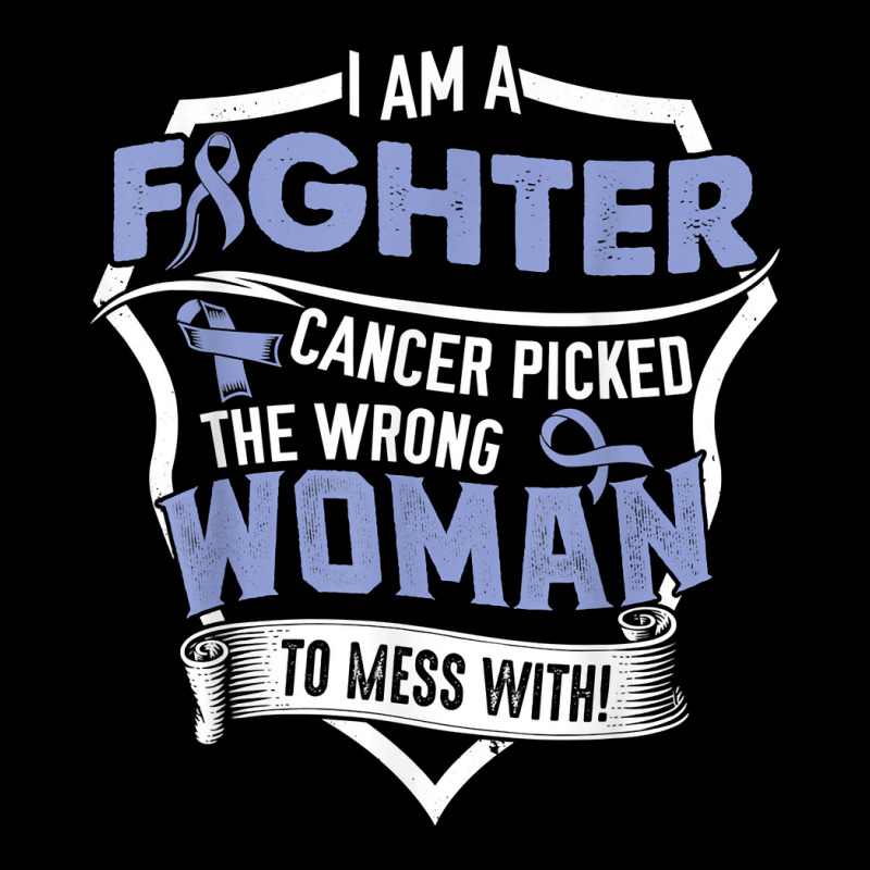 I Am A Fighter  Esophageal Cancer Awareness Supporter Ribbon T Shirt Baby Tee by abrellkfhanog8 | Artistshot