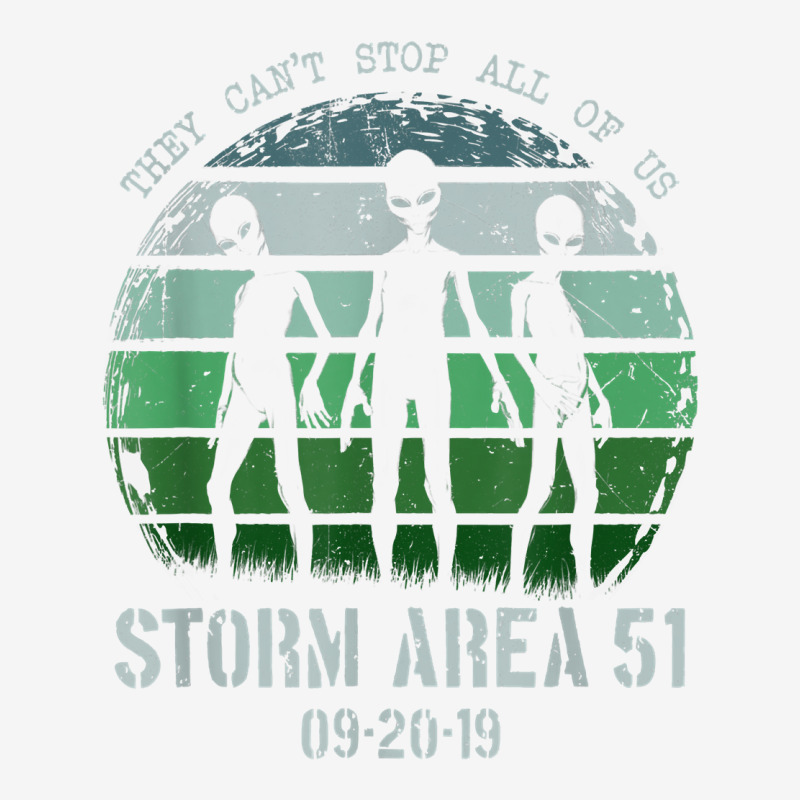 Storm Area 51 Alien Ufo They Can't Stop Us T Shirt Baby Bibs | Artistshot