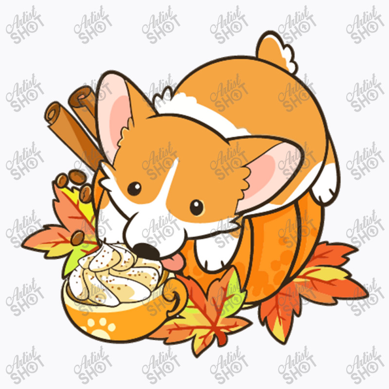 Pumpkin Spice Corgi T-Shirt by marceliana | Artistshot