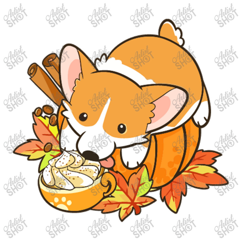 Pumpkin Spice Corgi 3/4 Sleeve Shirt by marceliana | Artistshot