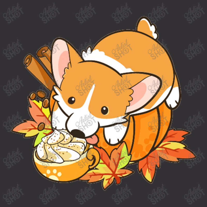 Pumpkin Spice Corgi Vintage Hoodie by marceliana | Artistshot