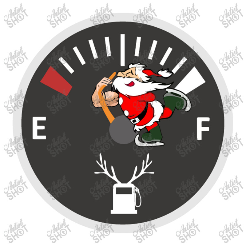 Santa Car Fuel Tank Cap, Funny Signs Decal For Christmas 3/4 Sleeve Shirt by marceliana | Artistshot