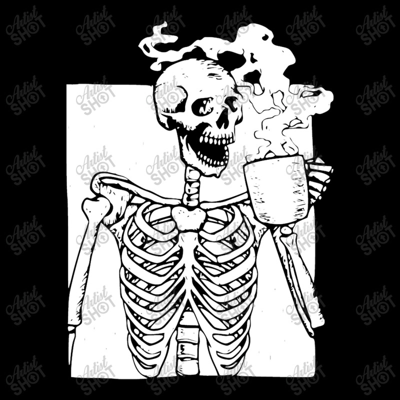 Skeleton Drink Coffee Halloween Pocket T-Shirt by marceliana | Artistshot