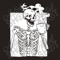 Skeleton Drink Coffee Halloween Tank Top | Artistshot