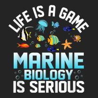 Life Is A Game Marine Biology Is Serious Ocean Student Sea T Shirt 3/4 Sleeve Shirt | Artistshot