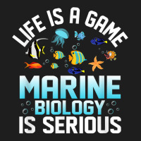 Life Is A Game Marine Biology Is Serious Ocean Student Sea T Shirt Classic T-shirt | Artistshot