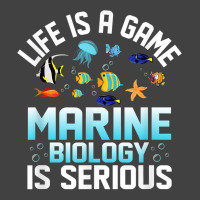 Life Is A Game Marine Biology Is Serious Ocean Student Sea T Shirt Vintage T-shirt | Artistshot