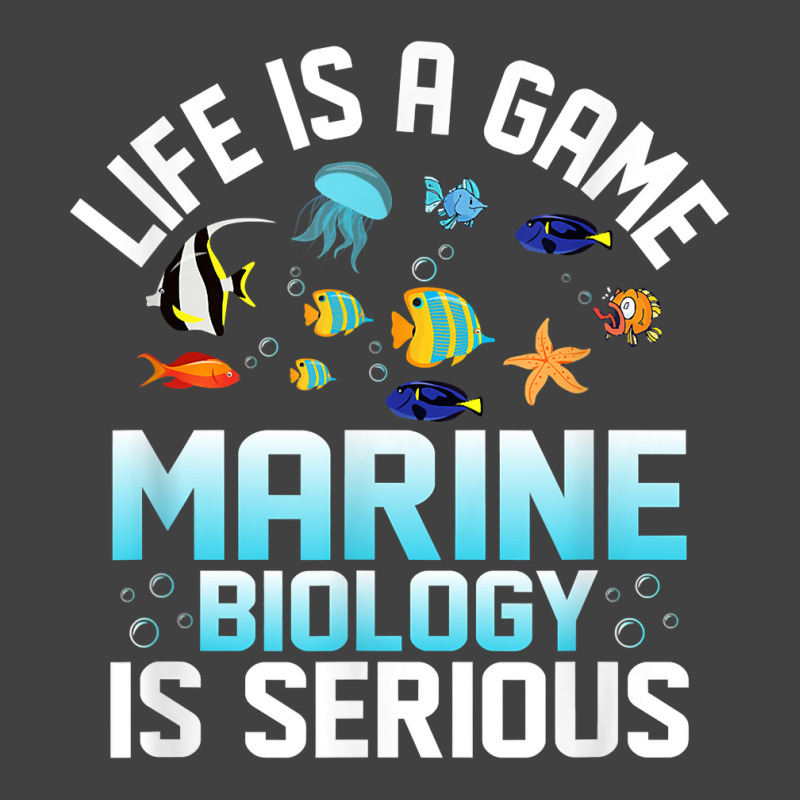 Life Is A Game Marine Biology Is Serious Ocean Student Sea T Shirt Vintage T-shirt | Artistshot