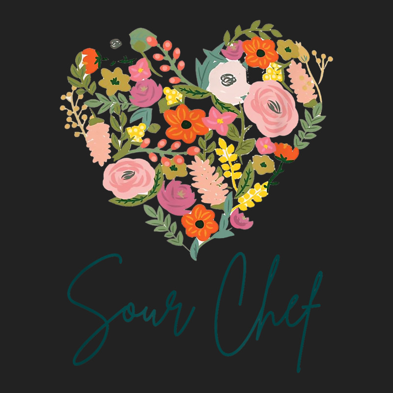 Sour Chef Job Pride Best Sour Chef Mother's Day Floral Heart T Shirt Backpack | Artistshot