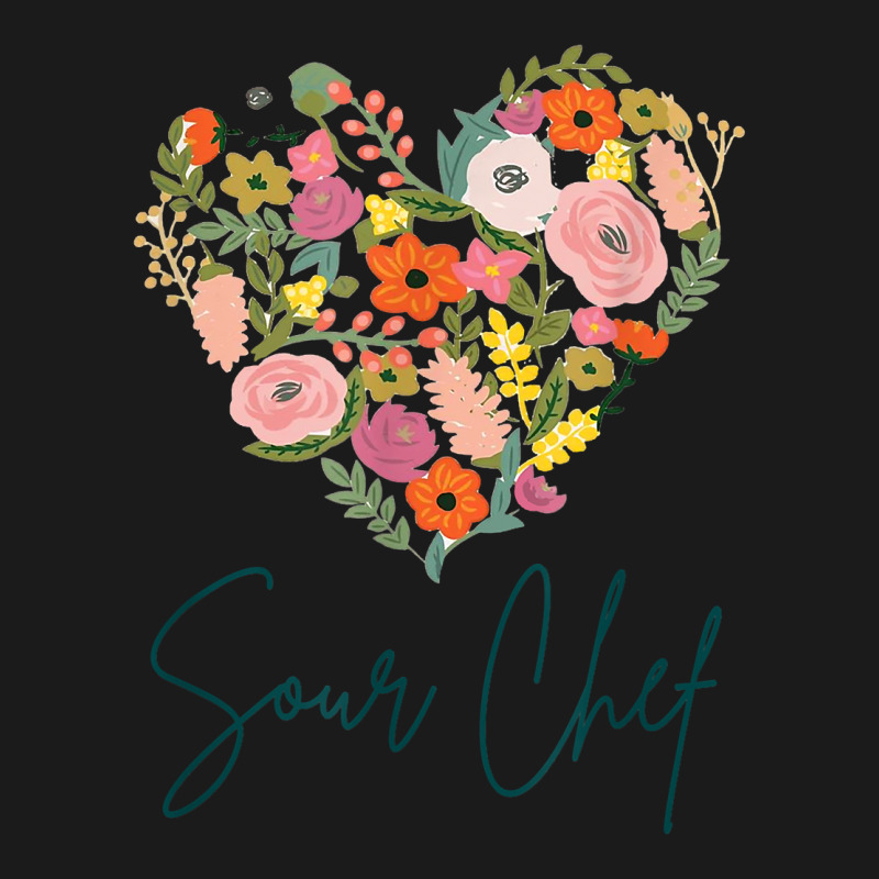 Sour Chef Job Pride Best Sour Chef Mother's Day Floral Heart T Shirt Full-length Apron | Artistshot