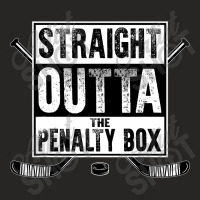 Ice Hockey Player Gift Straight Outta The Penalty Box Shirt T Shirt Ladies Fitted T-shirt | Artistshot