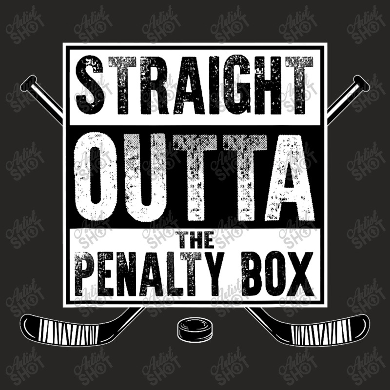 Ice Hockey Player Gift Straight Outta The Penalty Box Shirt T Shirt Ladies Fitted T-Shirt by nhan0105 | Artistshot