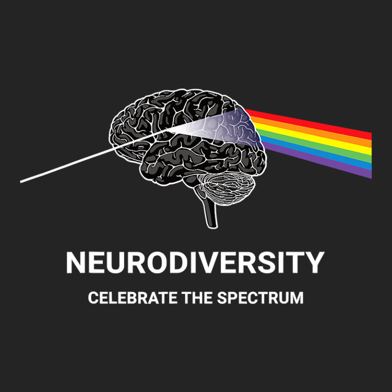 Neurodiversity Autism Spectrum Asd Adhd Rainbow Brain T Shirt 3/4 Sleeve Shirt | Artistshot