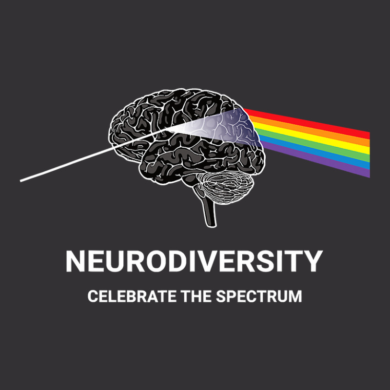 Neurodiversity Autism Spectrum Asd Adhd Rainbow Brain T Shirt Vintage Short | Artistshot