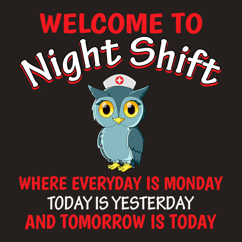 Night Shift Nurse Owls Funny Nursing Rn Lpn Cna Women T Shirt Tank Top | Artistshot